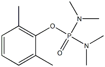 Bis(dimethylamino)phosphinic acid 2,6-dimethylphenyl ester Struktur