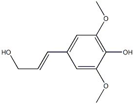 2,6-Dimethoxy-4-[(1E)-3-hydroxy-1-propenyl]phenol Struktur