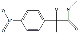 2,4-Dimethyl-4-(4-nitrophenyl)-1,2-oxazetidin-3-one Struktur