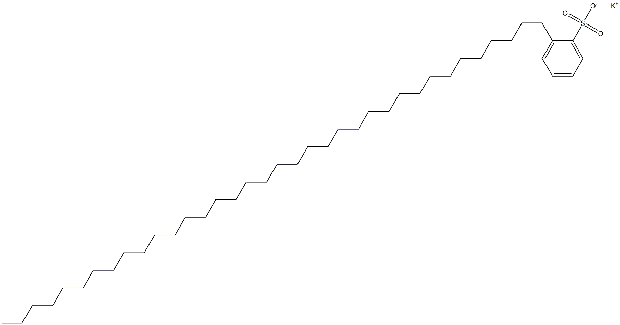 2-(Hexatriacontan-1-yl)benzenesulfonic acid potassium salt Struktur