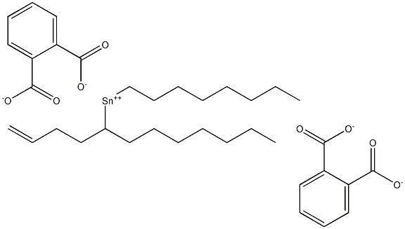 Bis[phthalic acid 1-(3-butenyl)]dioctyltin(IV) salt Struktur