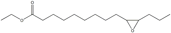 10,11-Epoxytetradecanoic acid ethyl ester Struktur