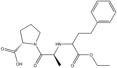 1-[N-[1-(Ethoxycarbonyl)-3-phenylpropyl]-L-alanyl]-L-proline Struktur