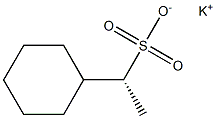 [R,(+)]-1-Cyclohexylethanesulfonic acid potassium salt Struktur