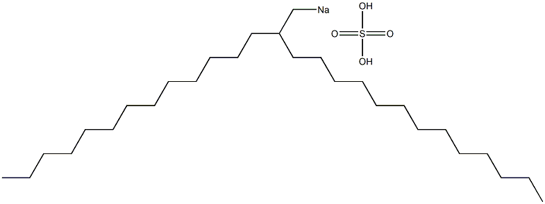 Sulfuric acid 2-tridecylpentadecyl=sodium salt Struktur