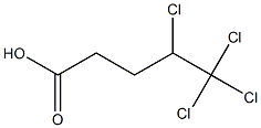 4,5,5,5-Tetrachlorovaleric acid Struktur