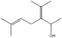 2,6-Dimethyl-5-(1-hydroxyethyl)-2,5-heptadiene Struktur