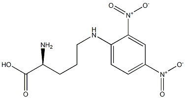 N5-(2,4-Dinitrophenyl)ornithine Struktur