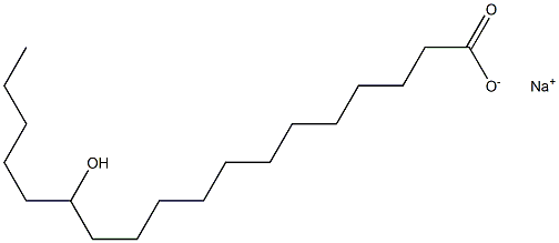 13-Hydroxystearic acid sodium salt Struktur