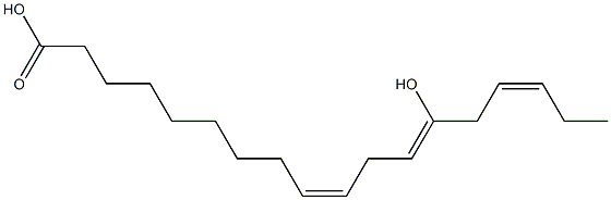 (9Z,12Z,15Z)-13-Hydroxy-9,12,15-octadecatrienoic acid Struktur