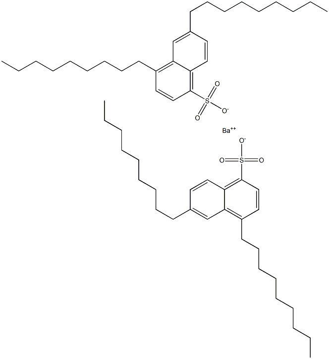 Bis(4,6-dinonyl-1-naphthalenesulfonic acid)barium salt Struktur