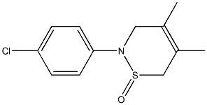 2-(4-Chlorophenyl)-4,5-dimethyl-3,6-dihydro-2H-1,2-thiazine 1-oxide Struktur