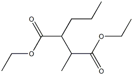 2-Methyl-3-propylsuccinic acid diethyl ester Struktur