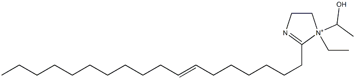 1-Ethyl-1-(1-hydroxyethyl)-2-(7-octadecenyl)-2-imidazoline-1-ium Struktur