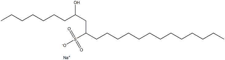 8-Hydroxytricosane-10-sulfonic acid sodium salt Struktur