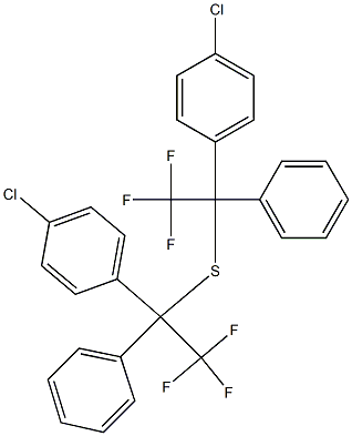 (4-Chlorophenyl)(1-phenyl-2,2,2-trifluoroethyl) sulfide Struktur