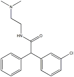 2-(m-Chlorophenyl)-N-[2-(dimethylamino)ethyl]-2-phenylacetamide Struktur