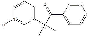 3-[1,1-Dimethyl-2-oxo-2-(3-pyridinyl)ethyl]pyridine 1-oxide Struktur