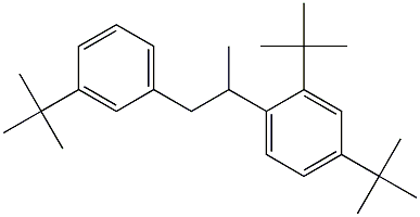 2-(2,4-Di-tert-butylphenyl)-1-(3-tert-butylphenyl)propane Struktur