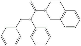 N-Benzyl-N-phenyl-1,2,3,4-tetrahydroisoquinoline-2-carbothioamide Struktur