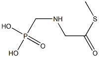 [(Phosphonomethyl)amino]thioacetic acid S-methyl ester Struktur