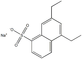 5,7-Diethyl-1-naphthalenesulfonic acid sodium salt Struktur