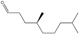 [S,(-)]-4,8-Dimethylnonanal Struktur