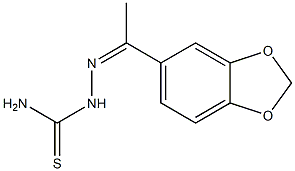 1-[1-(1,3-Benzodioxol-5-yl)ethylidene]thiosemicarbazide Struktur