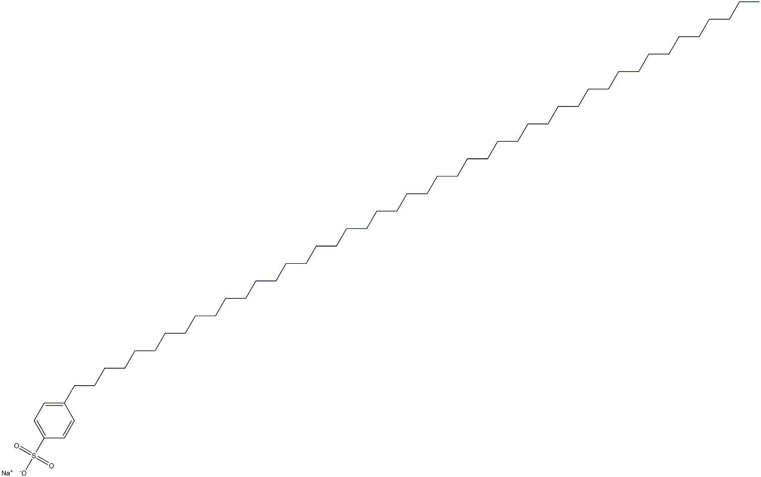 4-(Hexatetracontan-1-yl)benzenesulfonic acid sodium salt Struktur