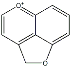 2-Hydrofuro[4,3,2-de][1]benzopyran-5-ium Struktur