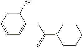 2-[(Piperidinocarbonyl)methyl]phenol Struktur