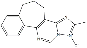 5,6-Dihydro-2-methyl-4H-1,3,11,12a-tetraazabenzo[3,4]cyclohept[1,2-e]indene 1-oxide Struktur