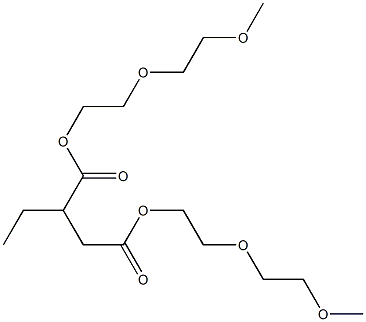 Butane-1,2-dicarboxylic acid bis[2-(2-methoxyethoxy)ethyl] ester Struktur