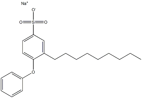 3-Nonyl-4-phenoxybenzenesulfonic acid sodium salt Struktur