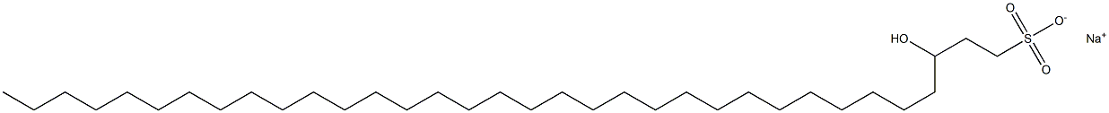 3-Hydroxy-1-tetratriacontanesulfonic acid sodium salt Struktur