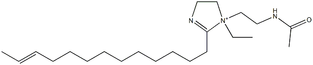 1-[2-(Acetylamino)ethyl]-1-ethyl-2-(11-tridecenyl)-2-imidazoline-1-ium Struktur