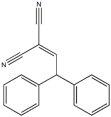 2-(2,2-Diphenylethylidene)malononitrile Struktur