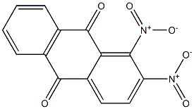 1,2-Dinitroanthraquinone Struktur