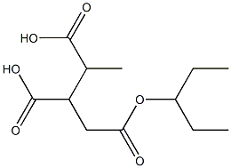 Butane-1,2,3-tricarboxylic acid 3-pentyl ester Struktur