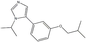 1-Isopropyl-5-[3-(2-methylpropoxy)phenyl]-1H-imidazole Struktur