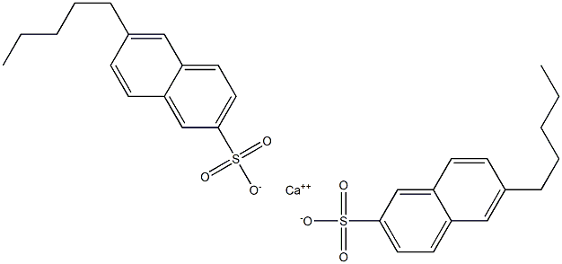 Bis(6-pentyl-2-naphthalenesulfonic acid)calcium salt Struktur