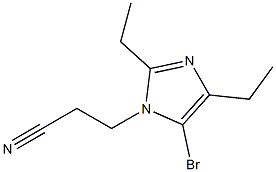 5-Bromo-1-(2-cyanoethyl)-2,4-diethyl-1H-imidazole Struktur