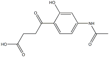 3-[2-Hydroxy-4-acetylaminobenzoyl]propionic acid Struktur