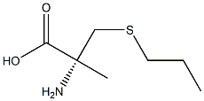 (R)-2-Amino-2-methyl-3-(propylthio)propionic acid Struktur