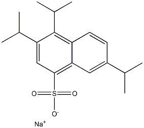 3,4,7-Triisopropyl-1-naphthalenesulfonic acid sodium salt Struktur