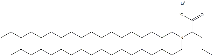 2-(Dioctadecylamino)valeric acid lithium salt Struktur