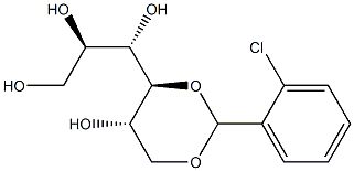 4-O,6-O-(2-Chlorobenzylidene)-L-glucitol Struktur