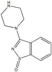 3-(1-Piperazinyl)-1,2-benzisothiazole 1-oxide Struktur