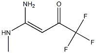 1,1,1-Trifluoro-4-amino-4-methylamino-3-buten-2-one Struktur