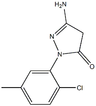 3-Amino-1-(2-chloro-5-methylphenyl)-5(4H)-pyrazolone Struktur